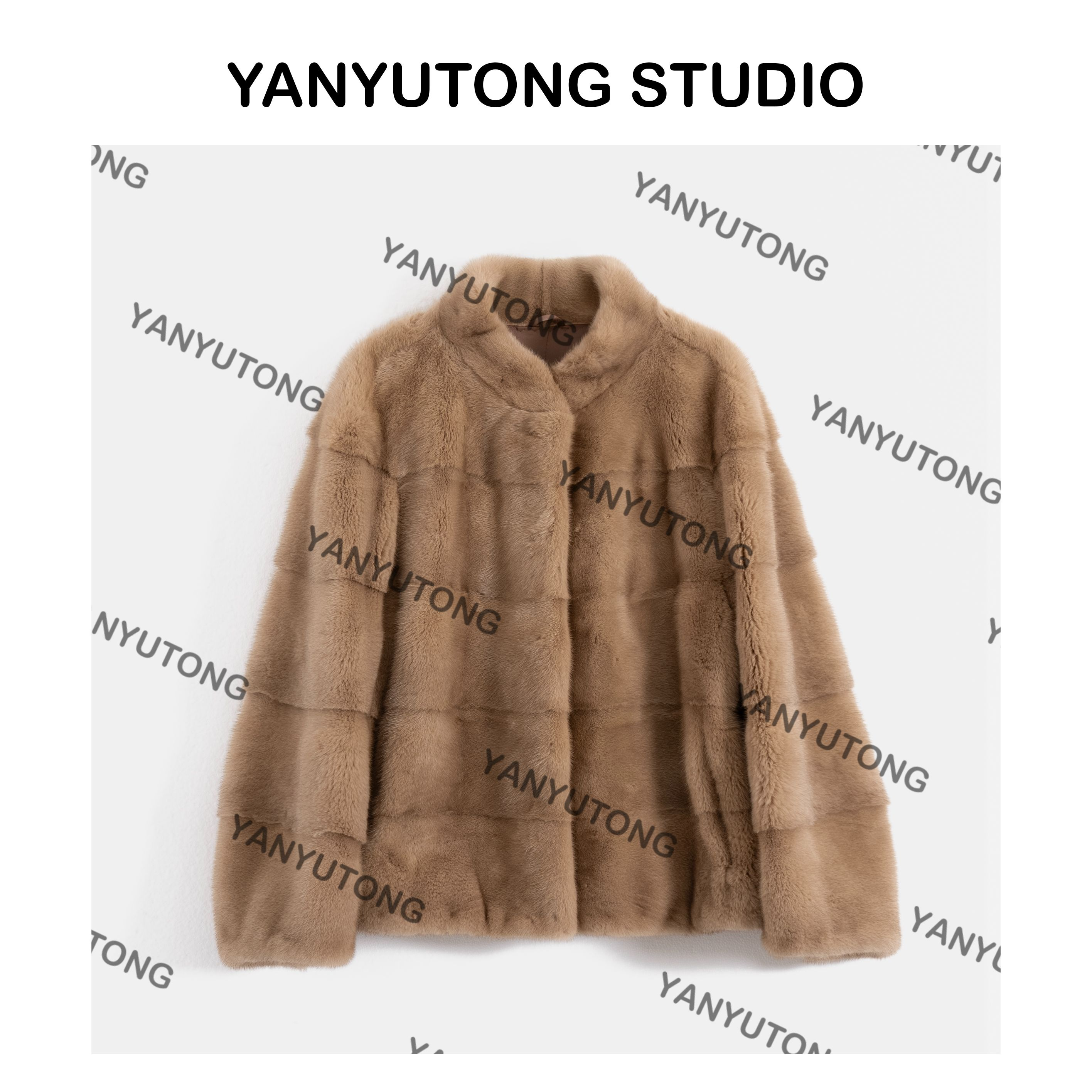 YANYUTONG 【绒光】 帕斯条立领高级感廓形外套 TT098