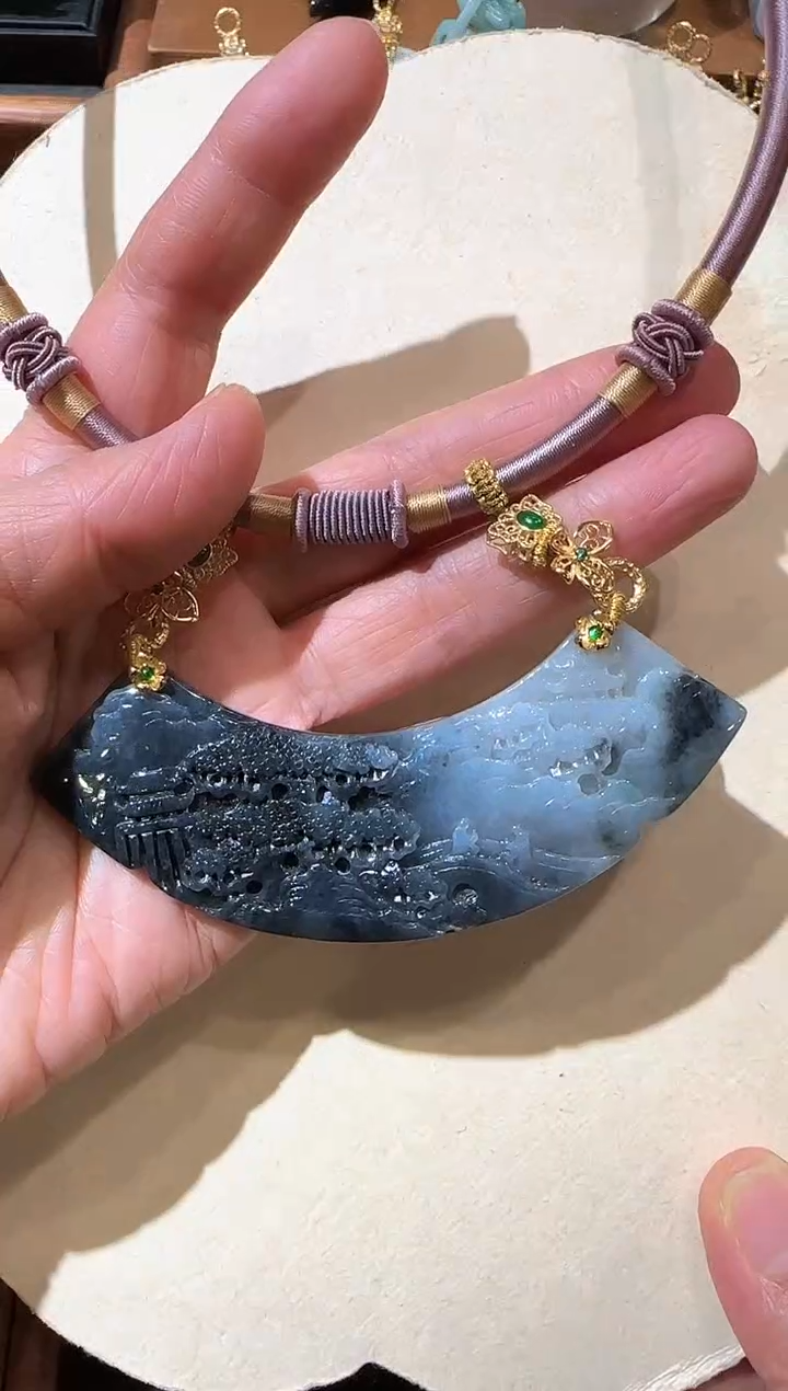 【闪购商品】翡翠颈饰未镶嵌国风