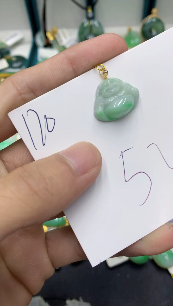 【闪购商品】翡翠颈饰18K金镶嵌翡翠