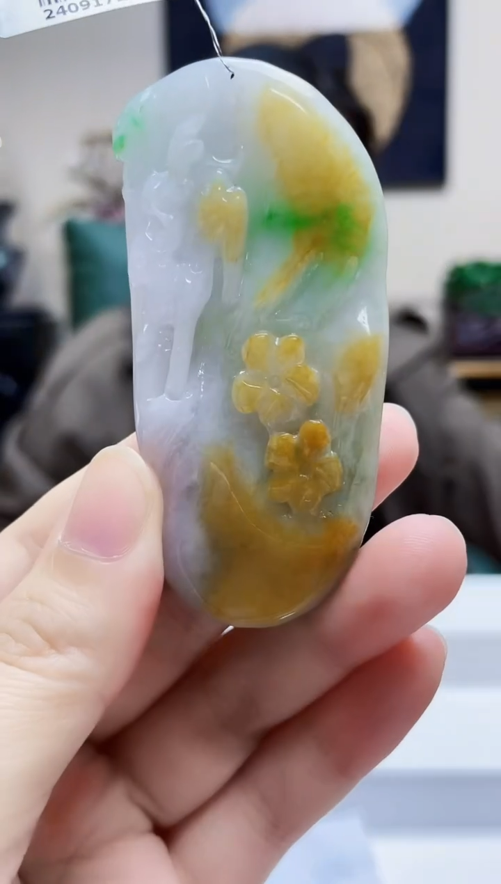 未镶嵌定制翡翠吊坠82