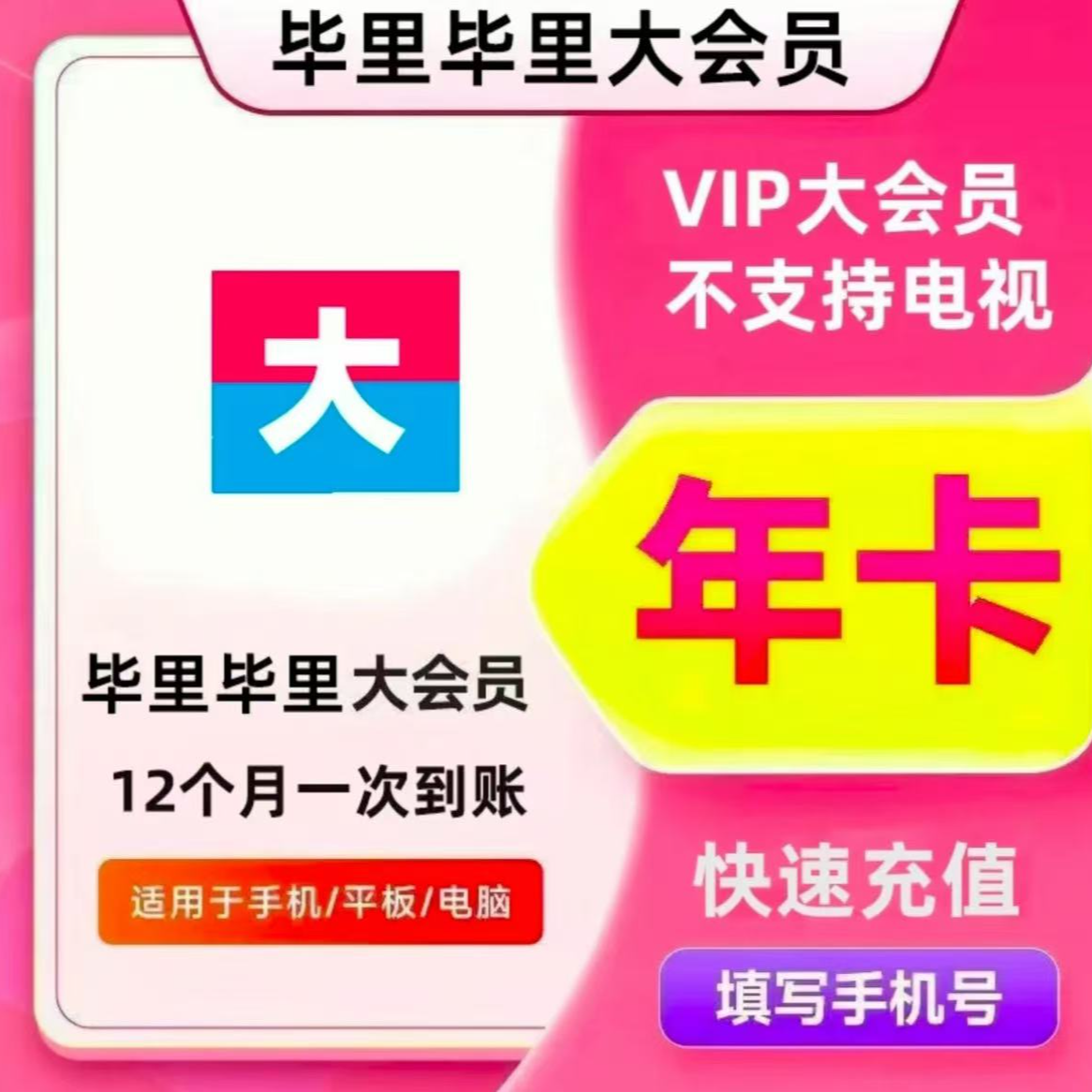 iOS 哔哩哔哩大会员年卡VIP 12个月 B站大会员 不支持电视端1