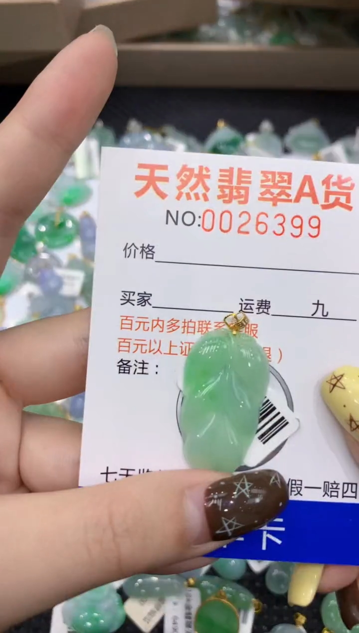 【闪购商品】翡翠颈饰18K金镶嵌1111111111