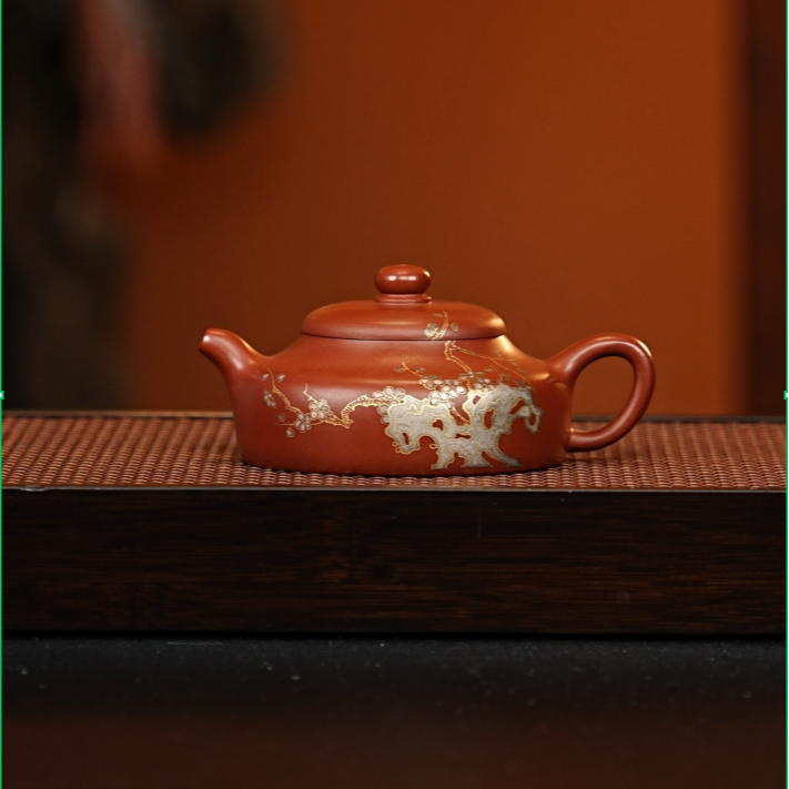 宜兴紫砂 静乐 大红袍 吴国政h646