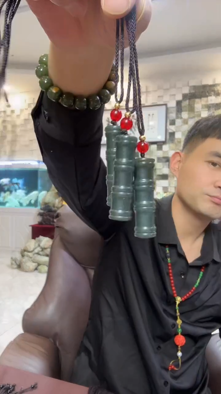 颈饰未镶嵌和田玉和田玉竹节