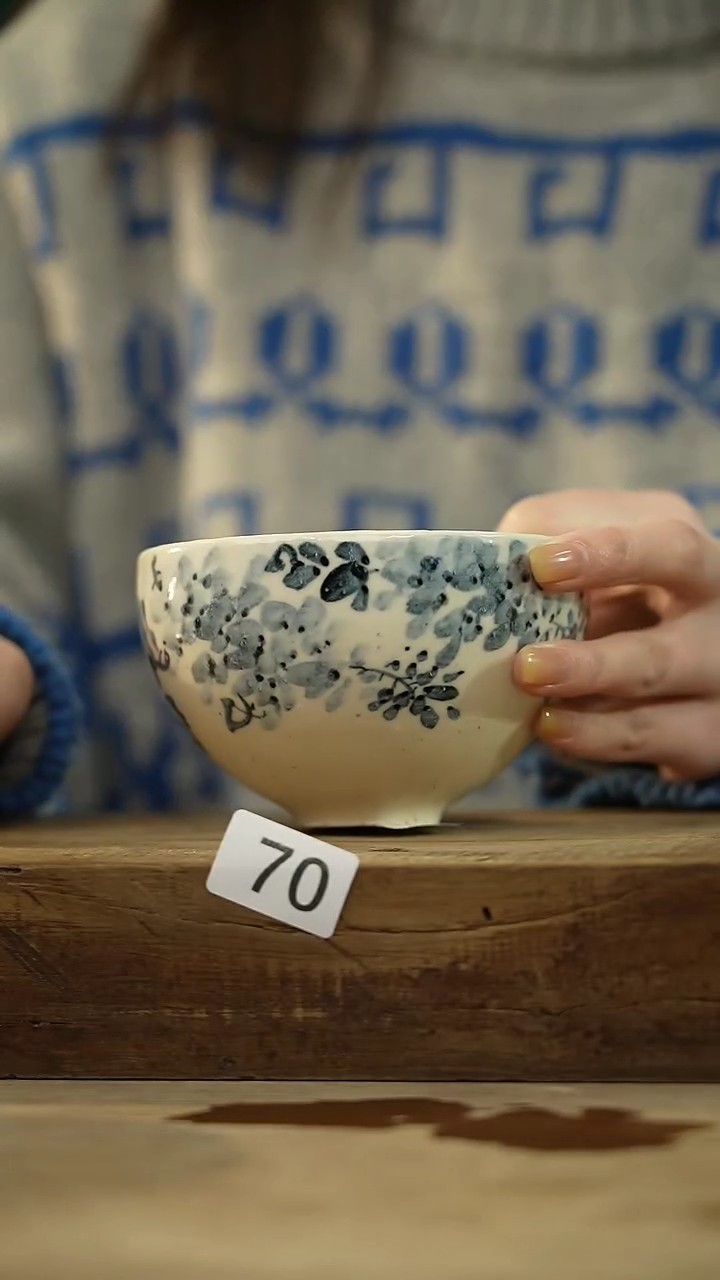 【闪购商品】瓷片设计师手作款· 小雾垂露青花手绘系列