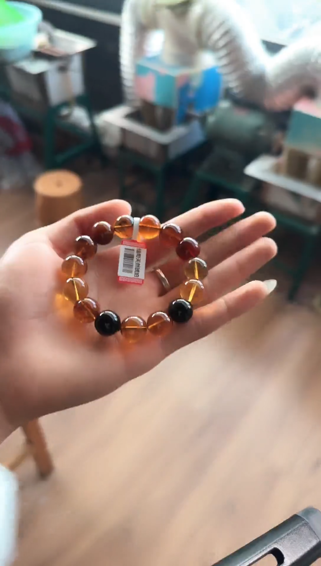 手链琥珀未镶嵌/82缅甸琥珀多宝手串13mm
