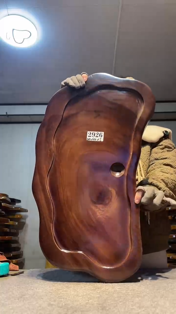 实木原木茶盘 一物一拍(不含配件）