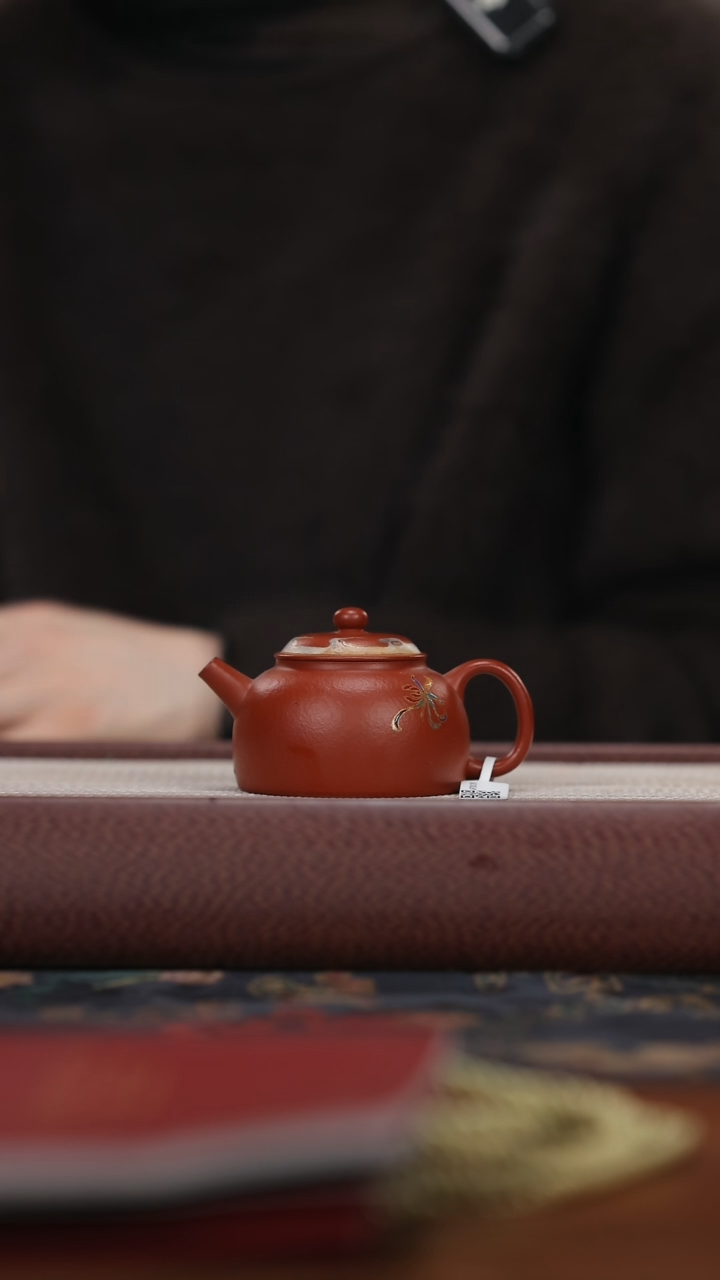 【闪购商品】紫砂茶壶jht珐琅彩 百纳 100cc