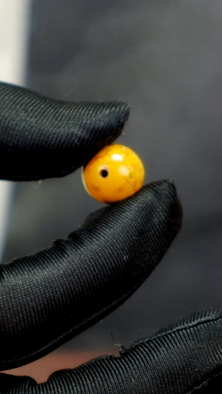 疯子大漆黄色螺钿13mm