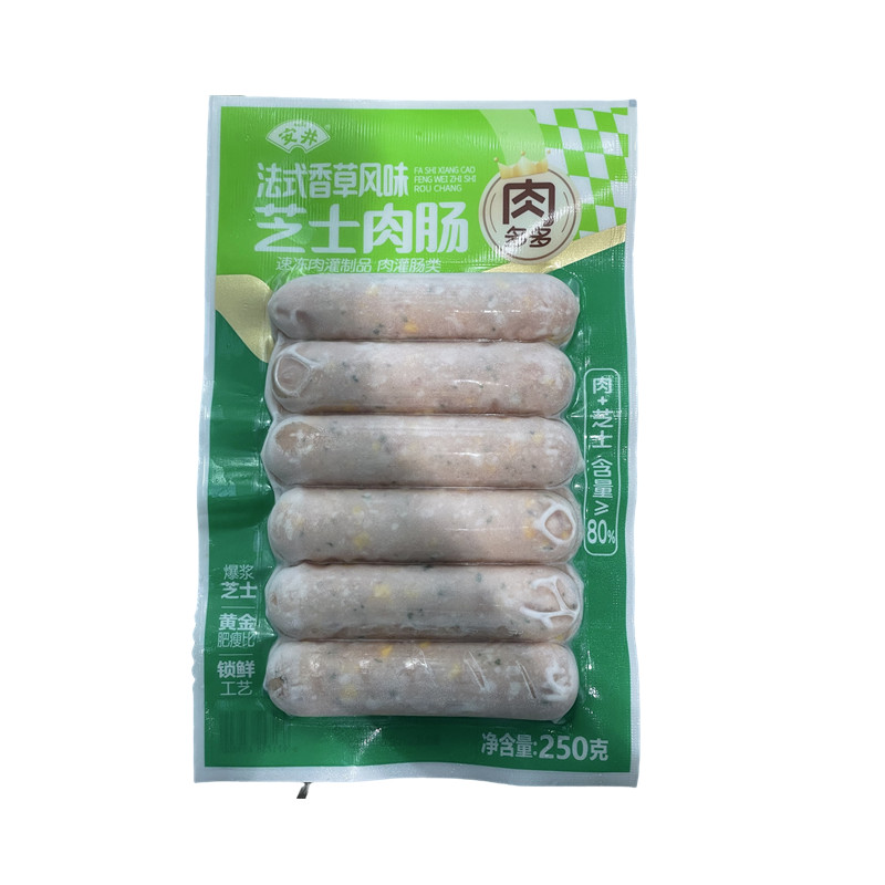 安井250g法式香草风味芝士肉肠