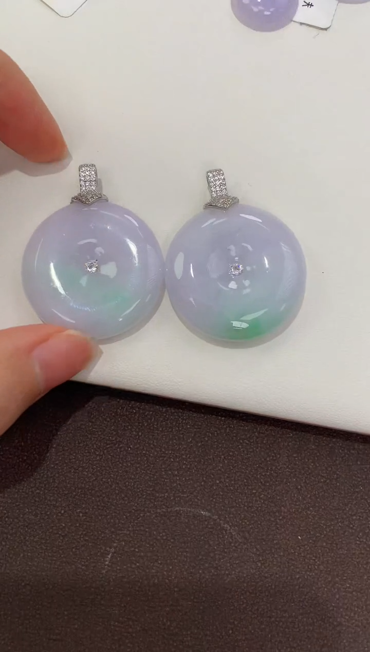 翡翠银S925镶嵌颈饰天然缅甸a货翡翠(多样性发其一)