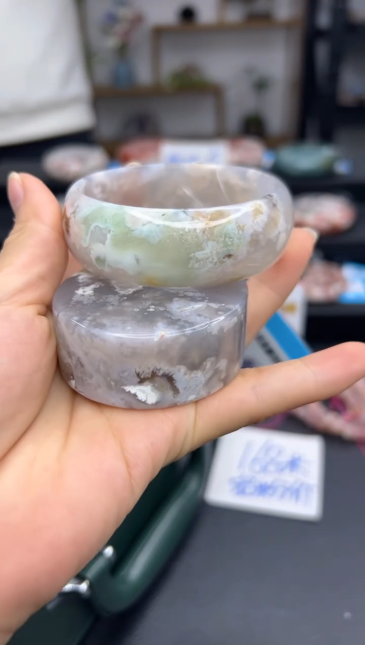 【闪购商品】石英质玉手镯未镶嵌A1045(57圈赠送镯心)