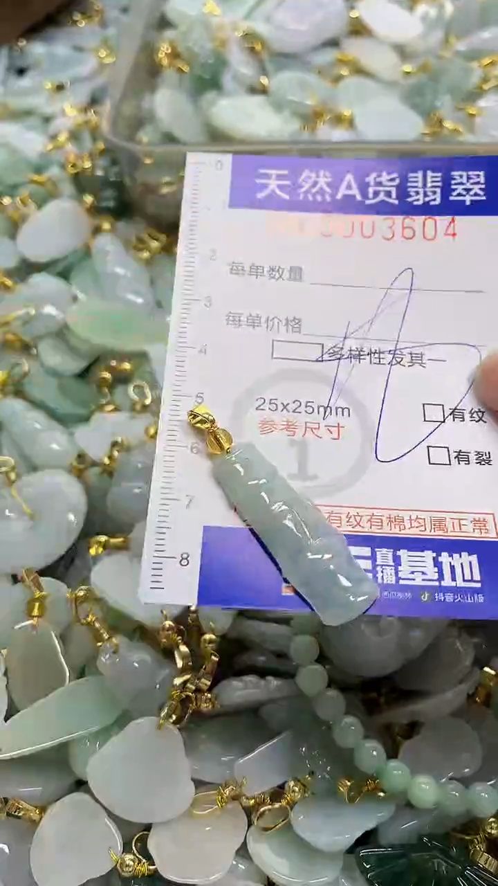 颈饰未镶嵌翡翠天然A货翡翠