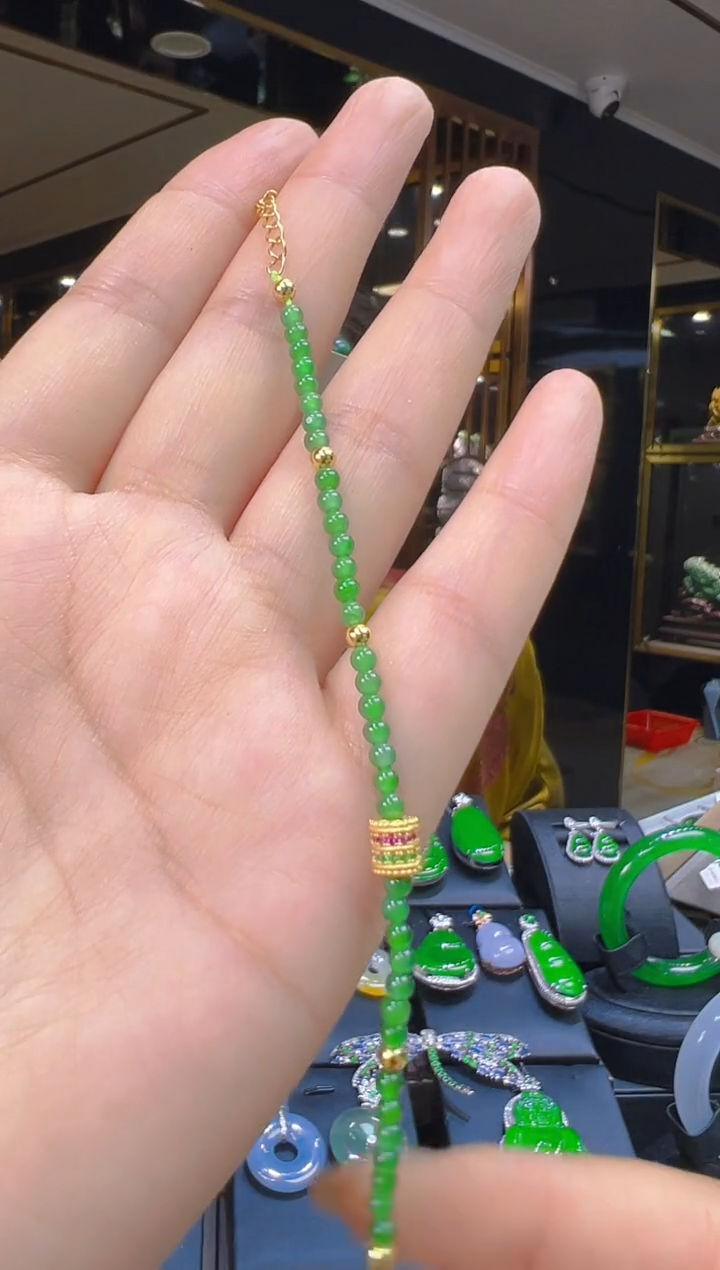 银S925镶嵌手链翡翠191（多样性发其一）