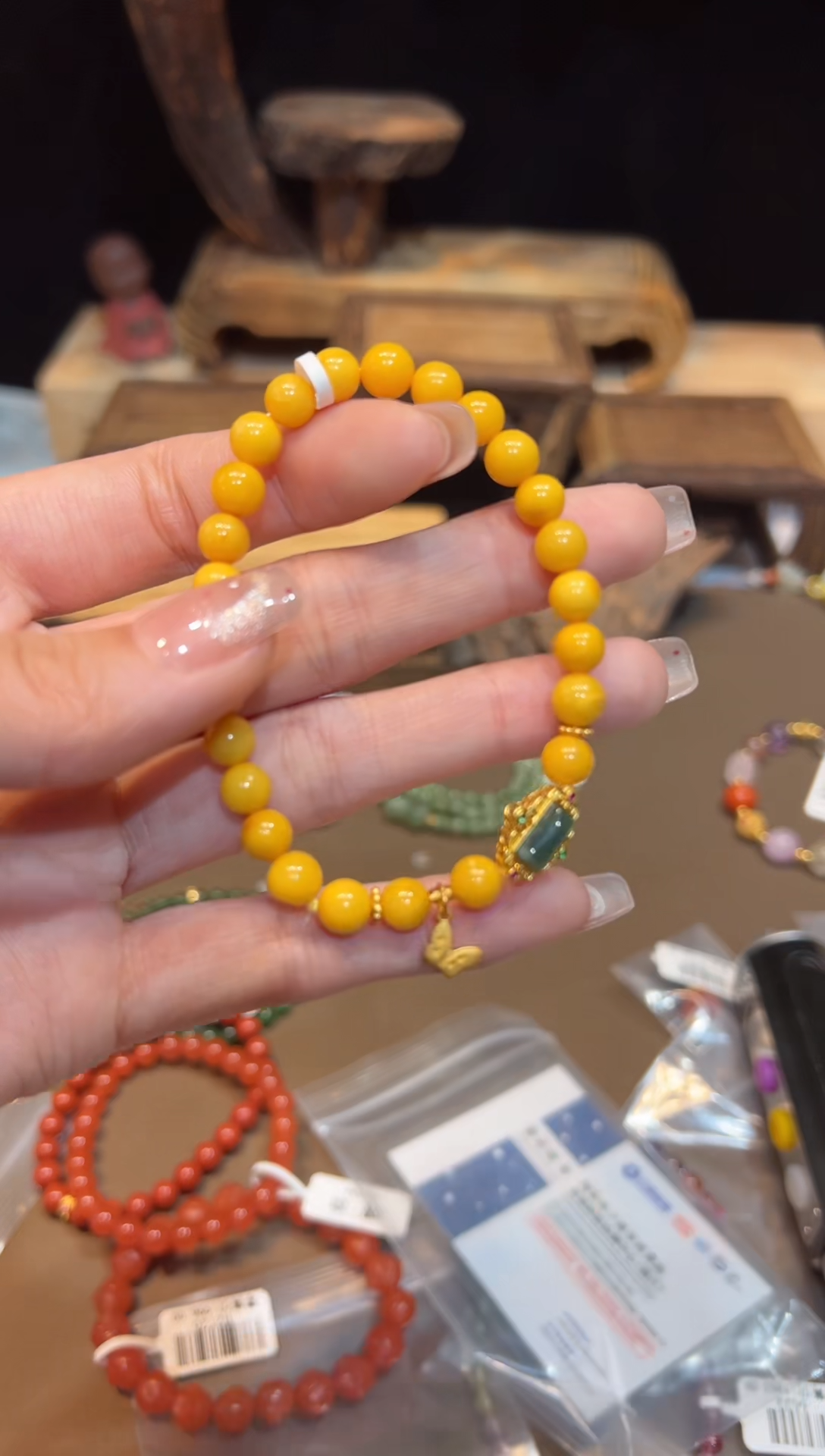 【闪购商品】琥珀手饰未镶嵌手饰@@E3227