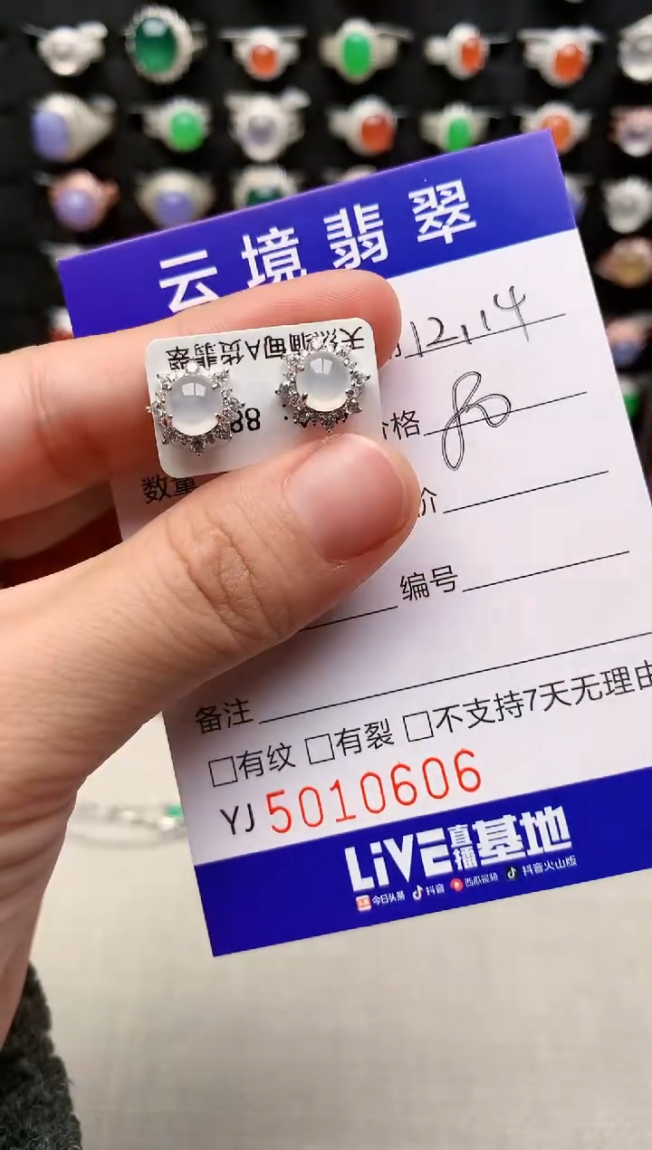 银S925镶嵌戒指翡翠0606