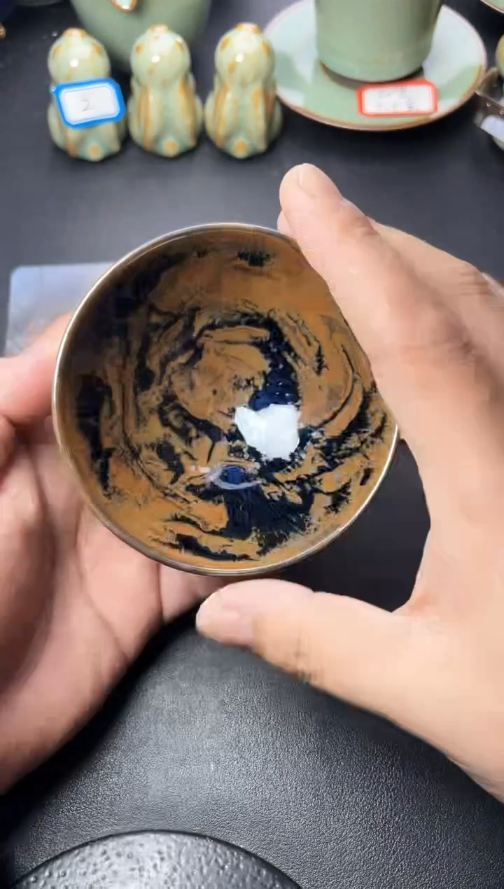 茶盏247叶紫建盏叶紫