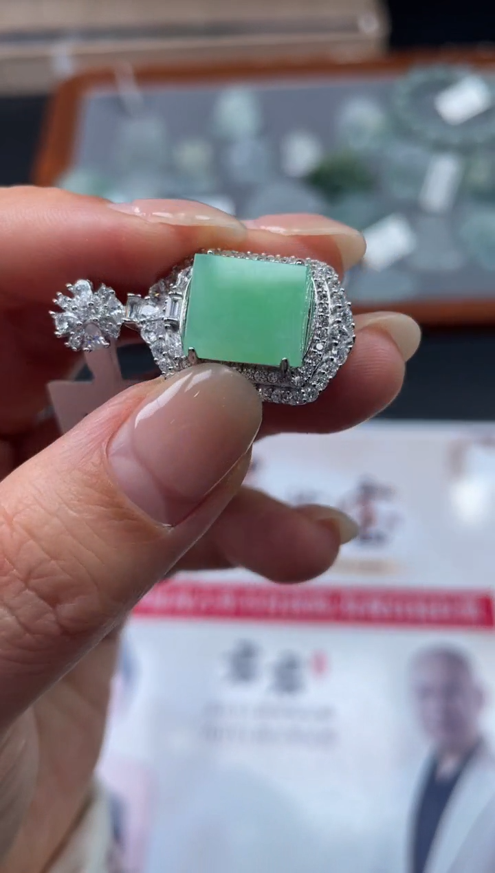 【闪购商品】定制翡翠银S925镶嵌03-10HDJT0143937