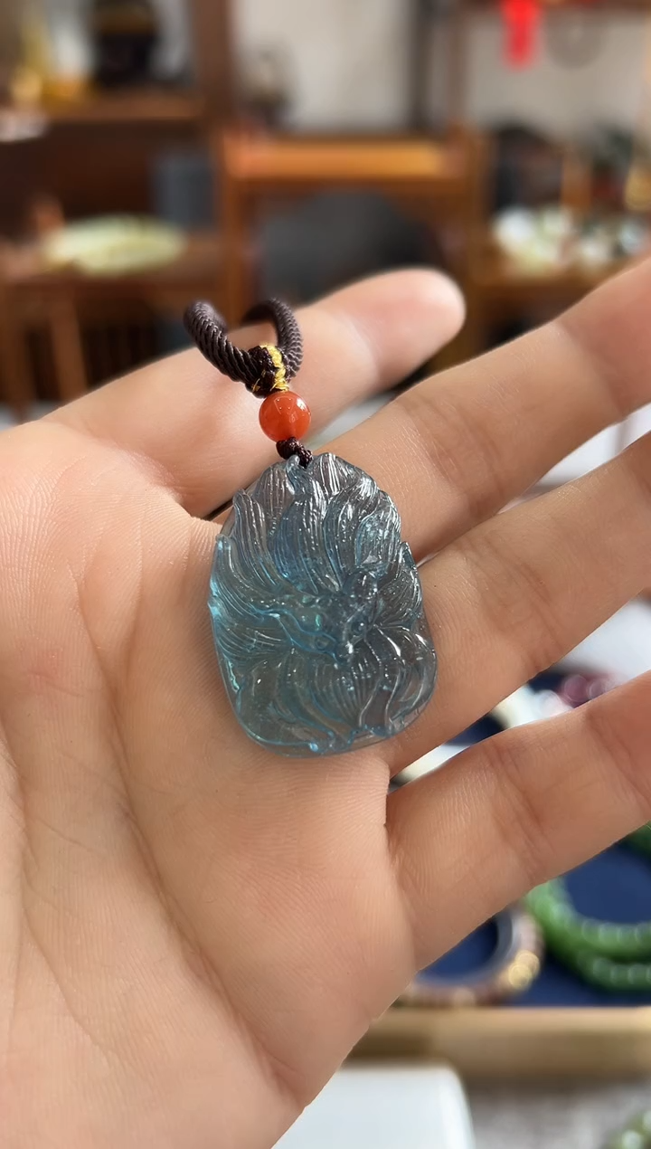 【闪购商品】海蓝宝石颈饰未镶嵌521582-海蓝宝吊坠