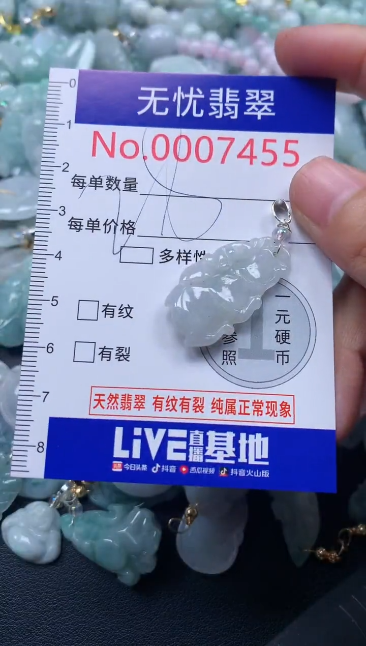 颈饰未镶嵌翡翠7455