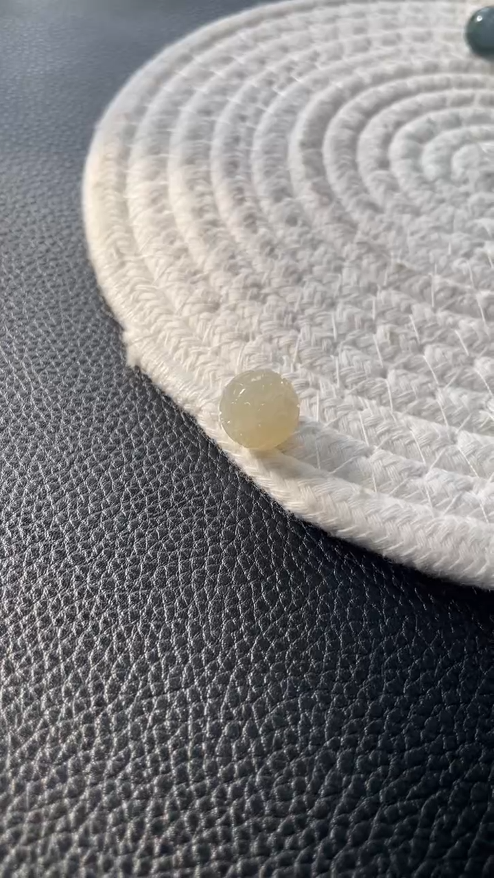 【闪购商品】定制翡翠未镶嵌回纹珠350+35