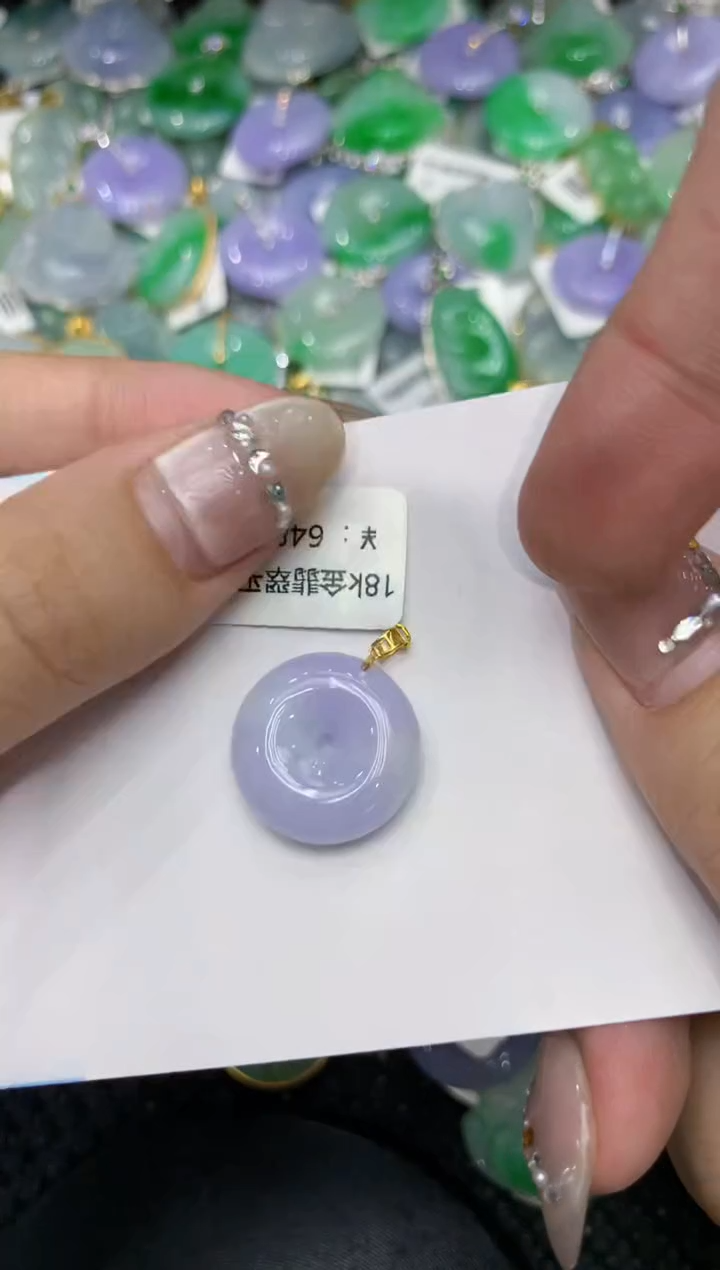 【闪购商品】翡翠颈饰18K金镶嵌222222222