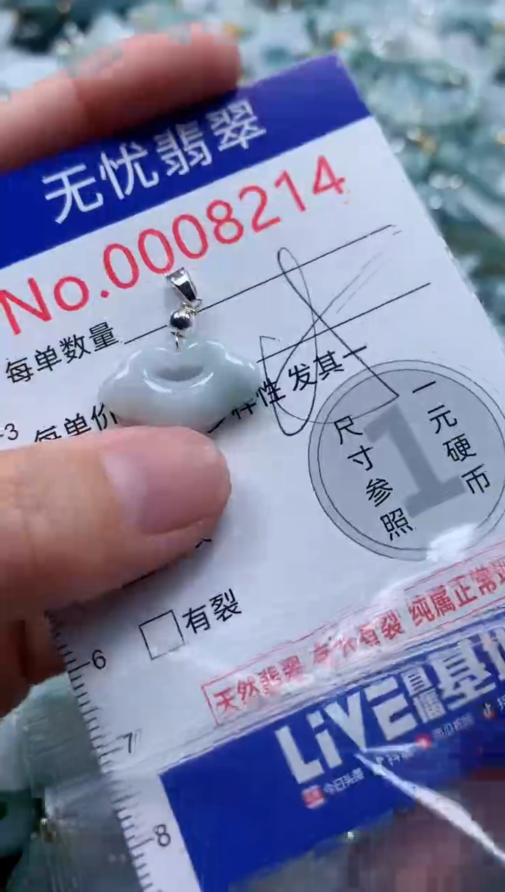 翡翠未镶嵌吊坠(不含链)8214
