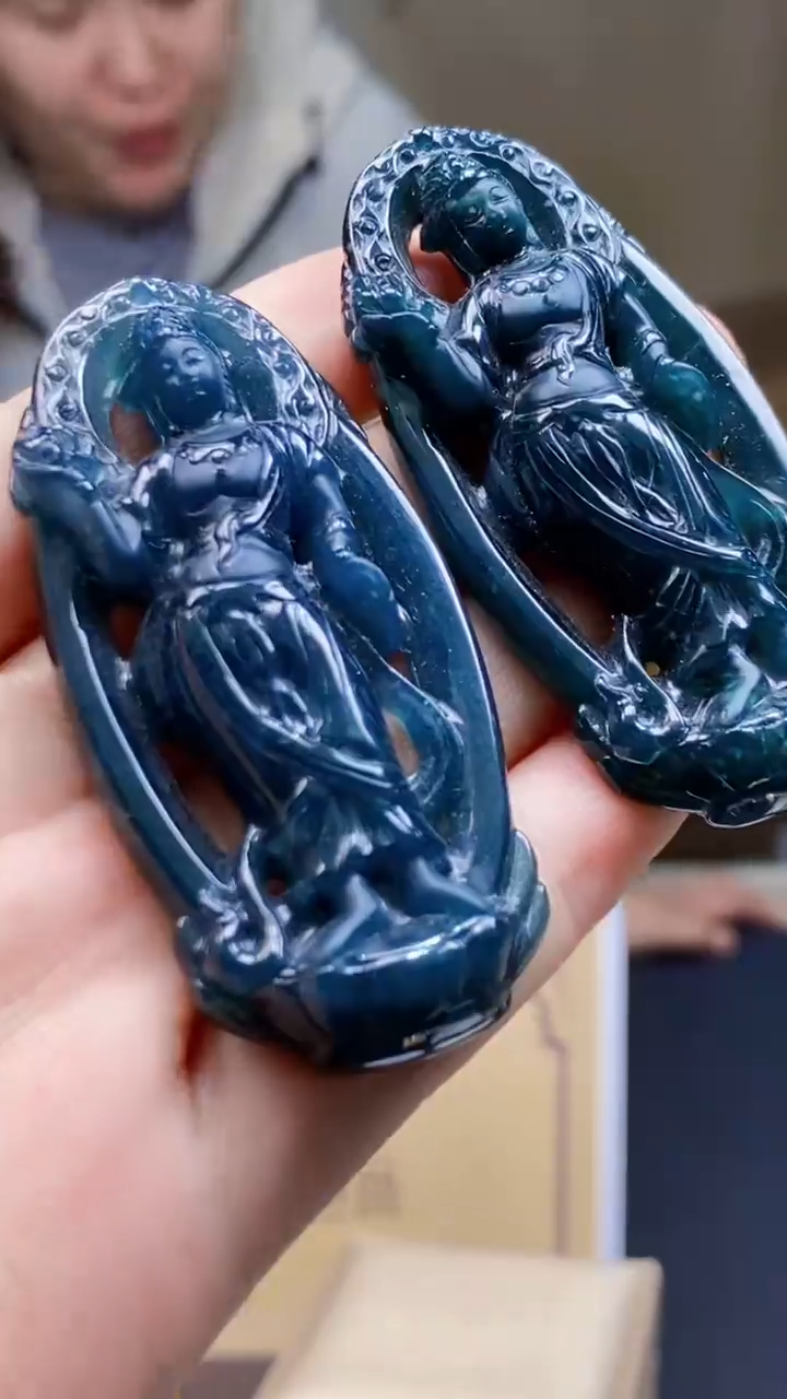 定制翡翠未镶嵌多样性发货【只发一件】*q46配珠链