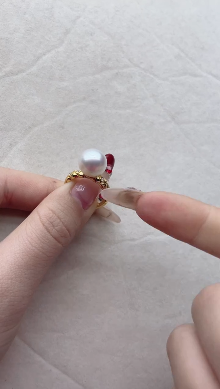 【闪购商品】海水珍珠戒指银S925镶嵌Y17