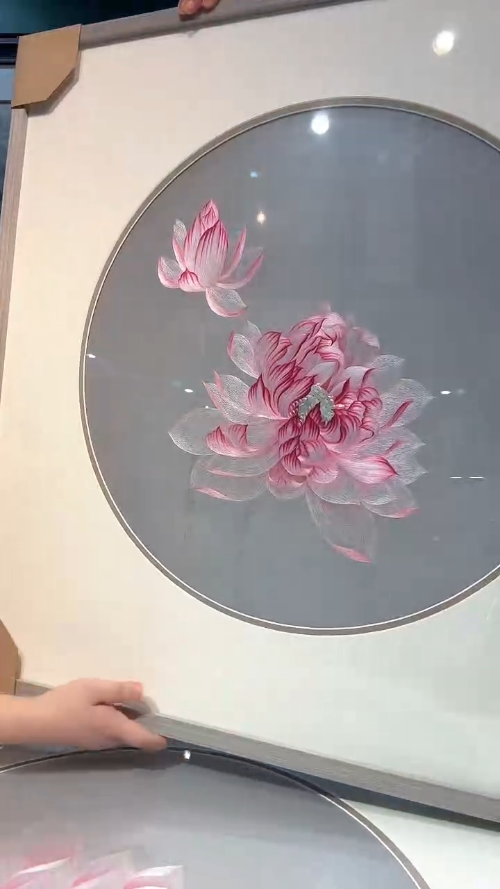 横款非遗苏绣手工刺绣装饰画不包邮