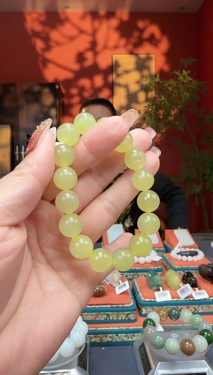 【闪购商品】和田玉手串未镶嵌手串卡12