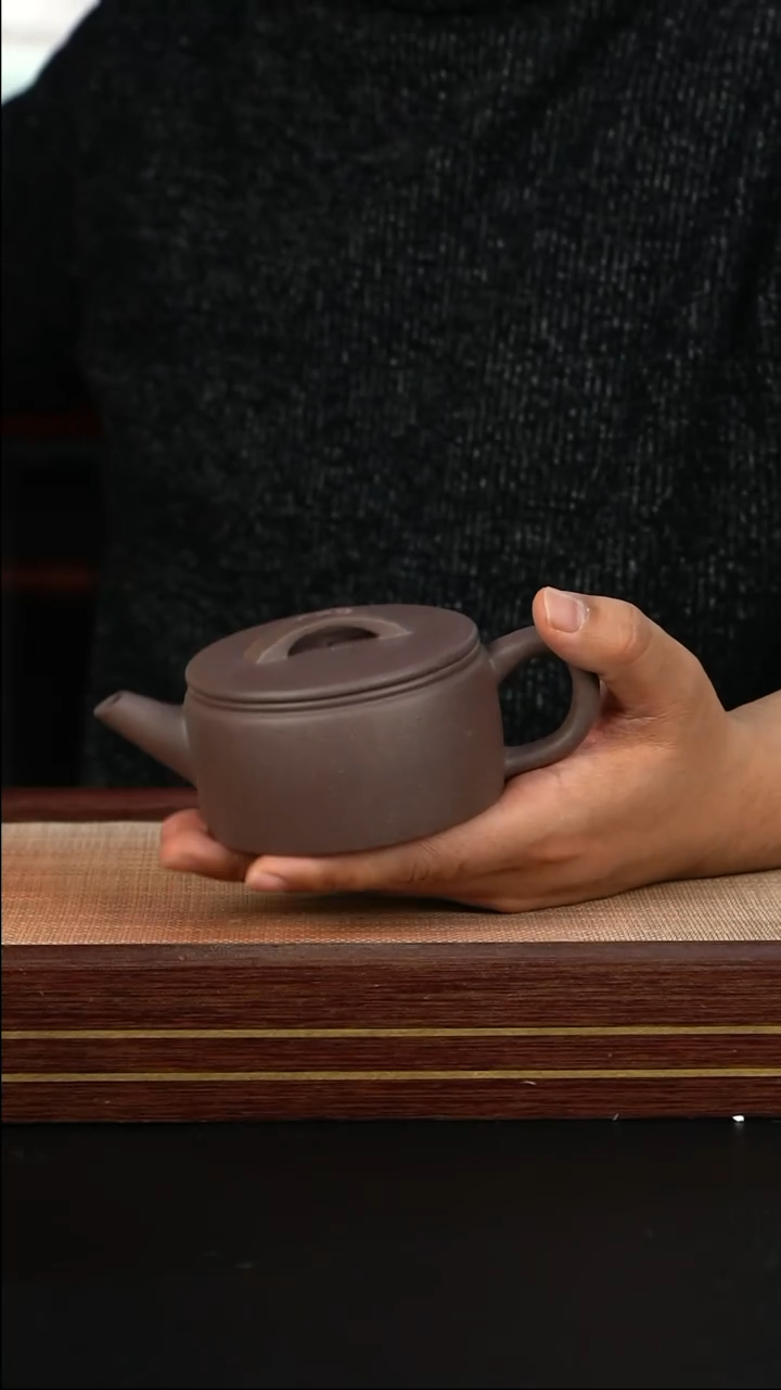 【闪购商品】紫砂茶壶LW粗砂天青 汉瓦
