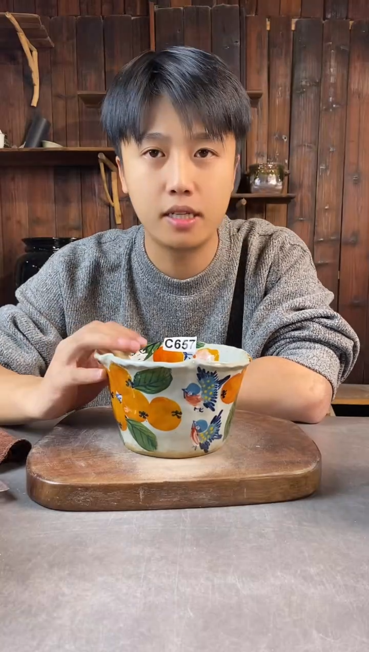 碗657，手工手绘，超值陶瓷