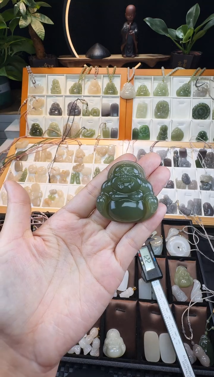 【闪购商品】和田玉颈饰未镶嵌45高冰佛公