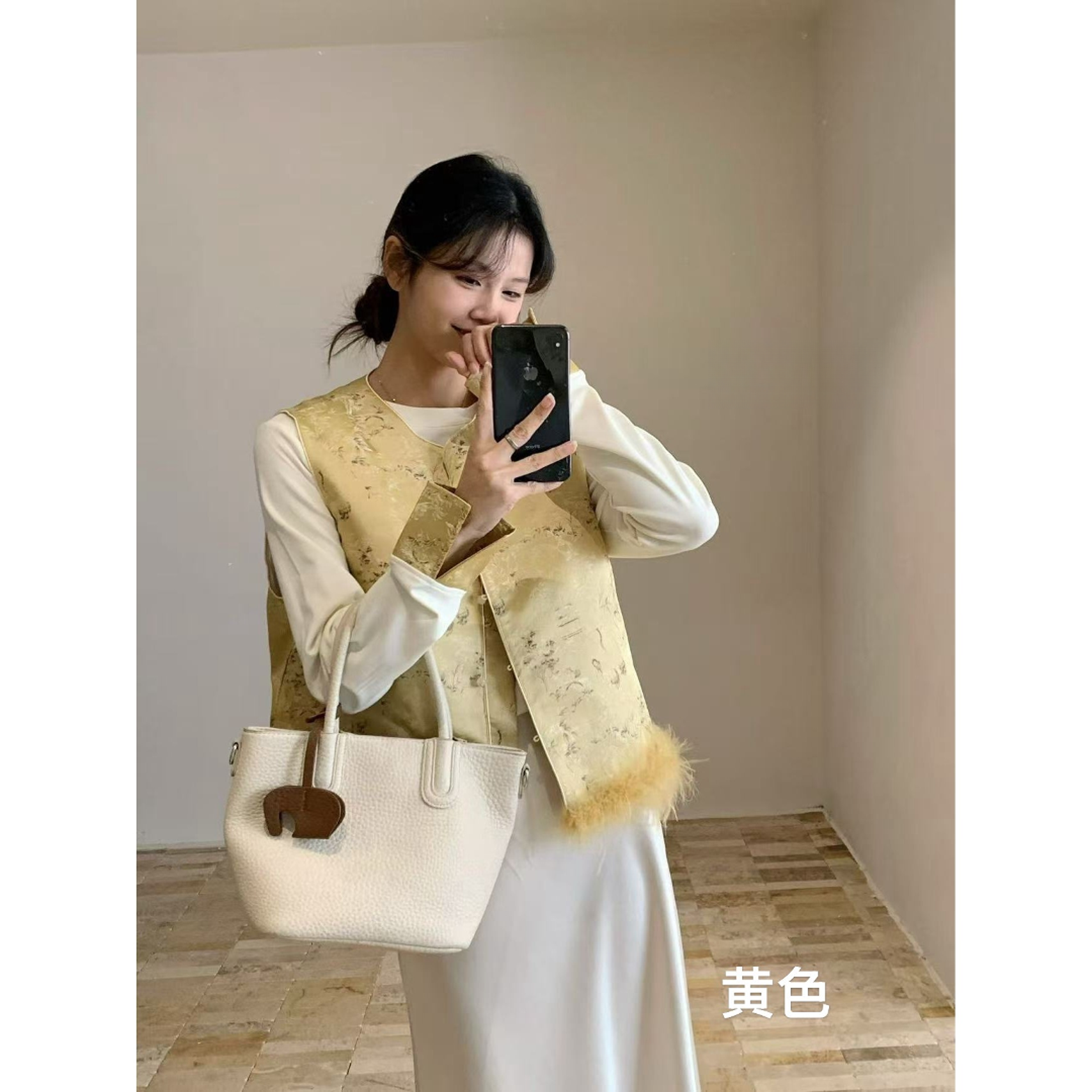 【坦姐严选 实体品质】新中式国风马甲毛毛坎肩马夹6901