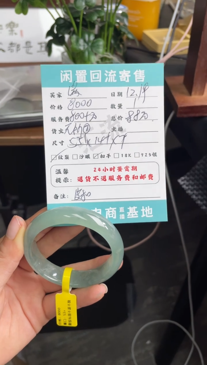 未镶嵌手镯翡翠满*手镯