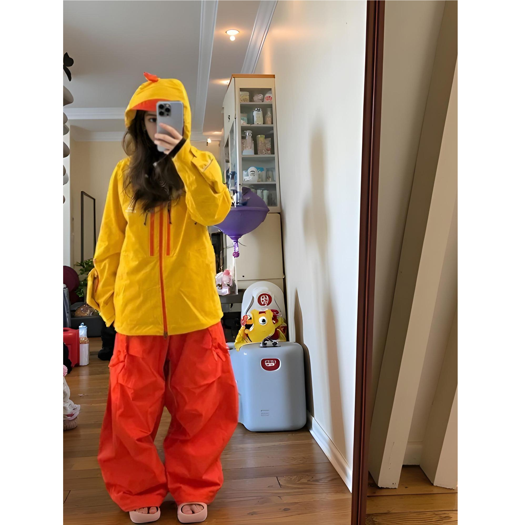 临典黄色滑雪服套装女2025冬新款户外防风防水保暖单板高颜值雪服