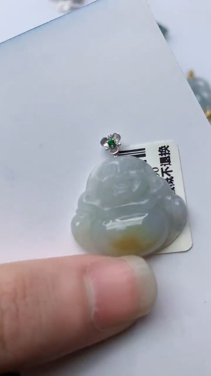 【闪购商品】翡翠颈饰18K金镶嵌15.......