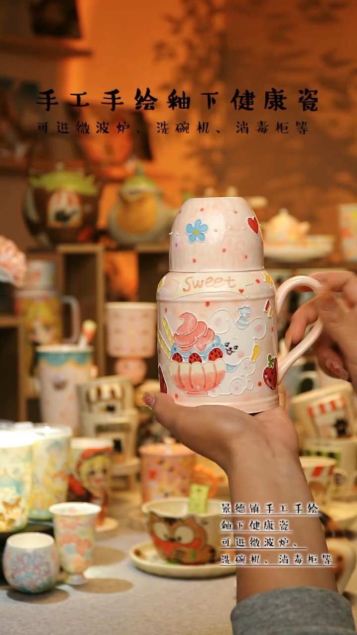 【闪购商品】杯景德镇高温釉下彩&A667