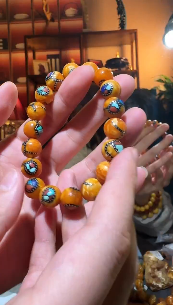 蜜蜡颈饰未镶嵌2天然蜜蜡珠宝奇石