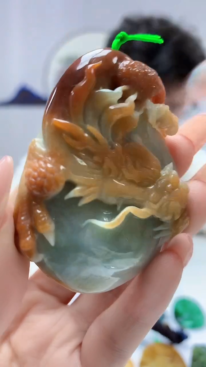 【闪购商品】定制翡翠未镶嵌4688DD-毛货挂件192