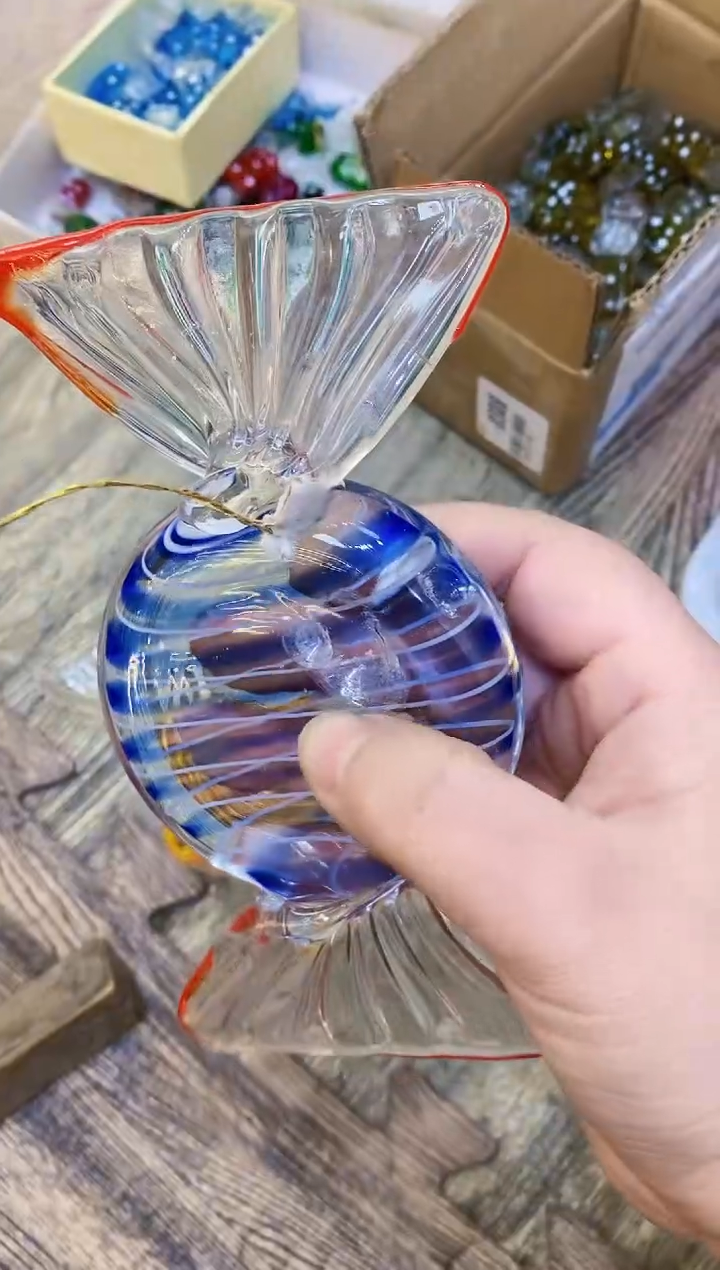 【闪购商品】琉璃手工艺品微瑕大糖果