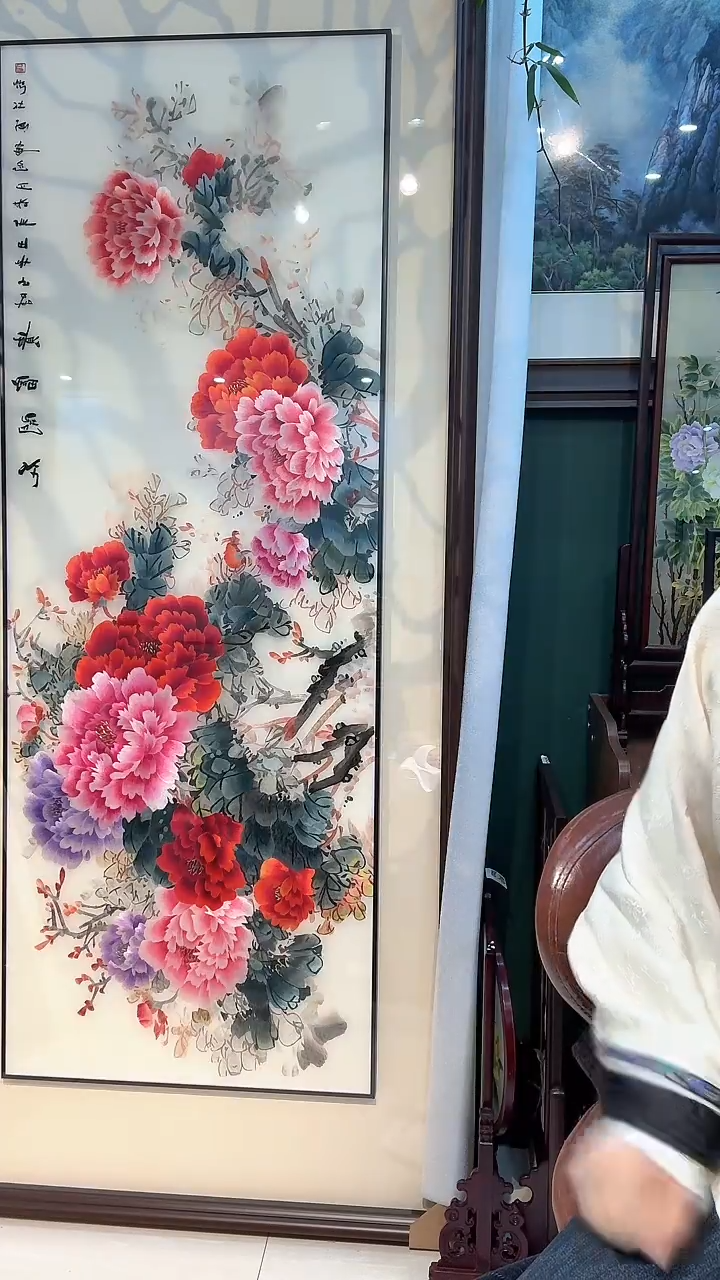 横款江*非遗苏绣纯手工刺绣装饰画不包邮