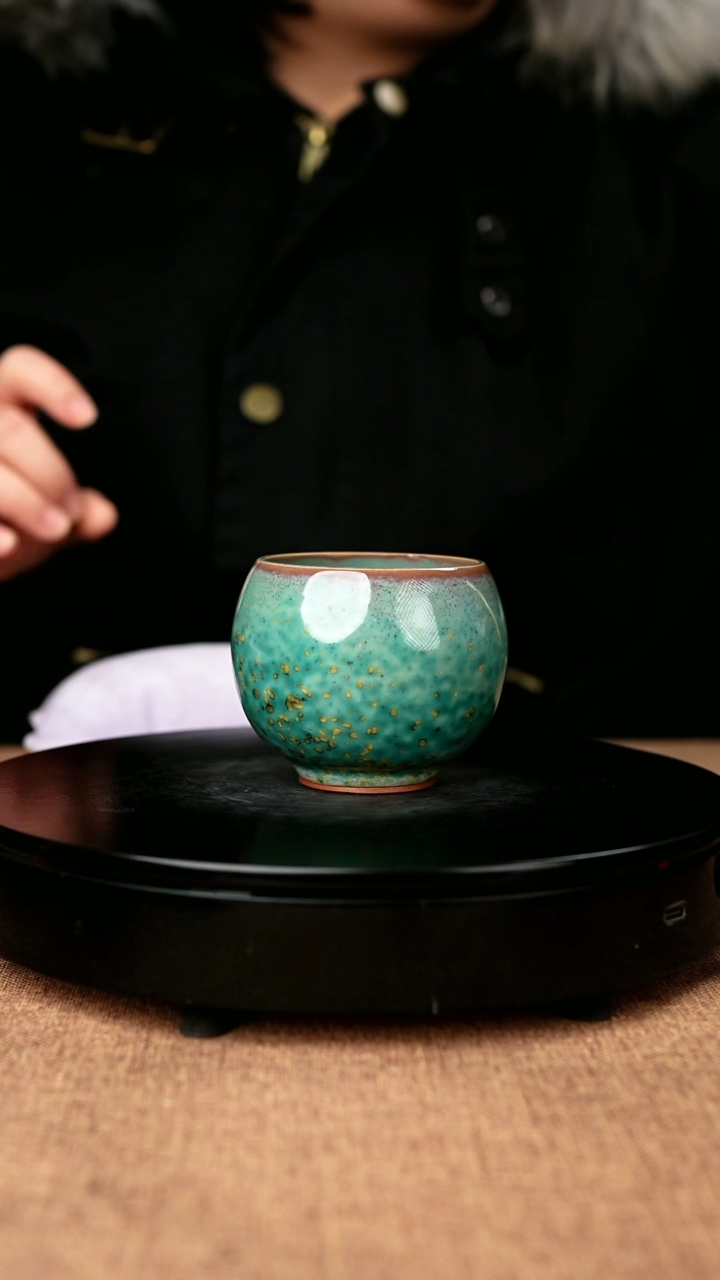 【闪购商品】555#一级品原矿钧瓷炉钧釉龙蛋杯