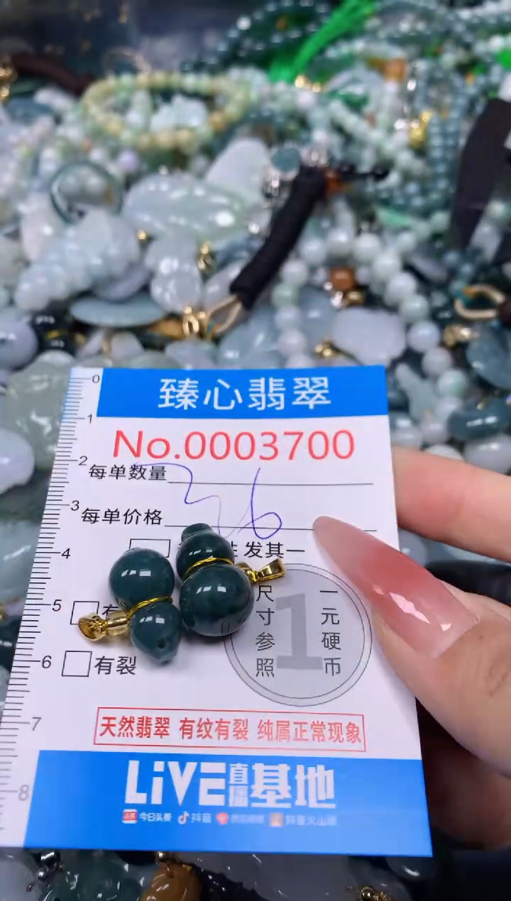 【闪购商品】翡翠颈饰未镶嵌含绳0003700