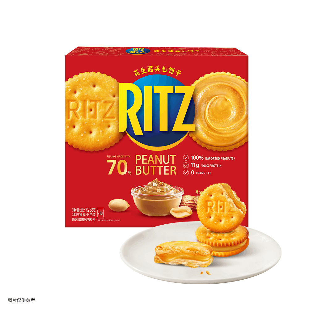 乐之(Ritz) 花生酱夹心饼干 723g