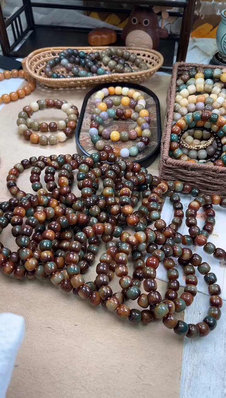 手串菩提根/象牙果a132卡13 干磨+机抛魔法森林