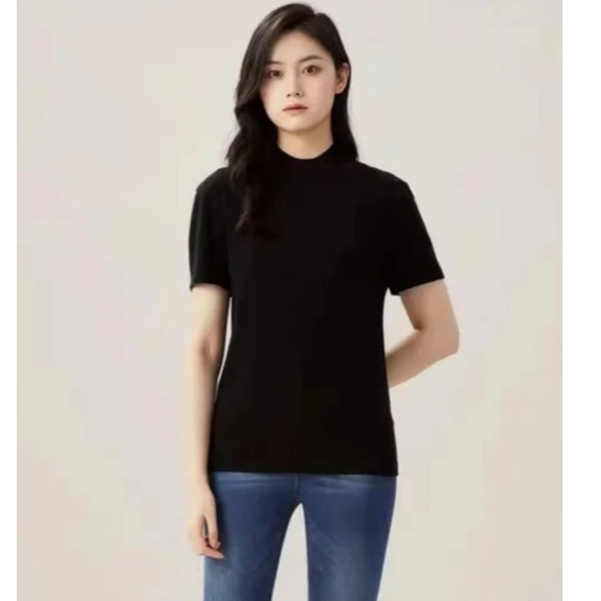 AMASS/阿玛施烟管领短袖针织衫5399522