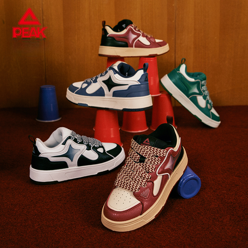 匹克态极极星丨秋冬板鞋男鞋面包鞋复古风格休闲运动鞋-DB440047