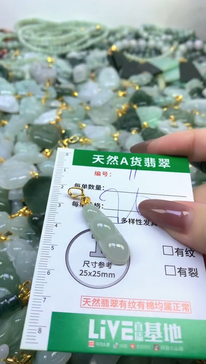 颈饰未镶嵌翡翠纯天然缅甸A货翡翠